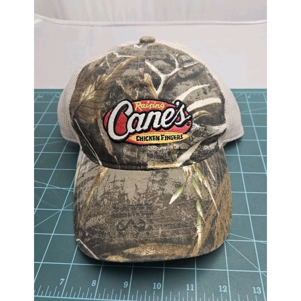 Raising Cane's Chicken Camo Trucker Hat Baseball Cap Mesh SnapBack